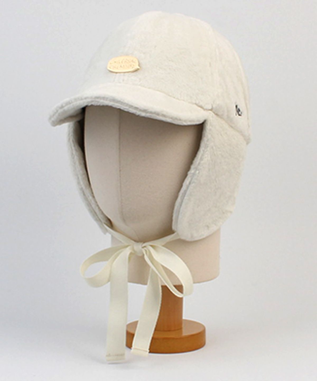 유니버셜 케미스트리(UNIVERSAL CHEMISTRY) Bubble Muji Ivory Fur Earflap Cap 귀달이모자