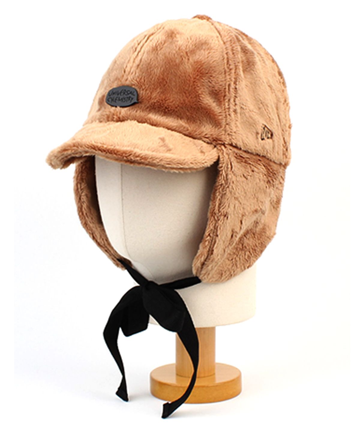 유니버셜 케미스트리(UNIVERSAL CHEMISTRY) Bubble Muji Beige Fur Earflap Cap 귀달이모자