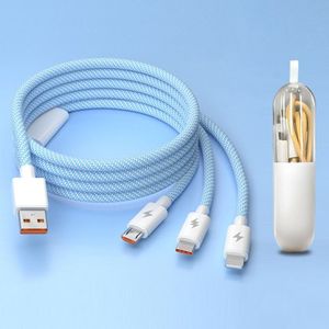 캡슐파스텔 3라인 고속 충전케이블 휴대용 케이블케이스