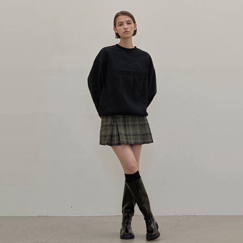 스컬프터(SCULPTOR) Folded Waist Plaid Skirt Red Check - 사이즈