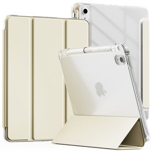 [8COLOR] 아이패드 애플펜슬 수납 스마트커버 투명 하드 케이스