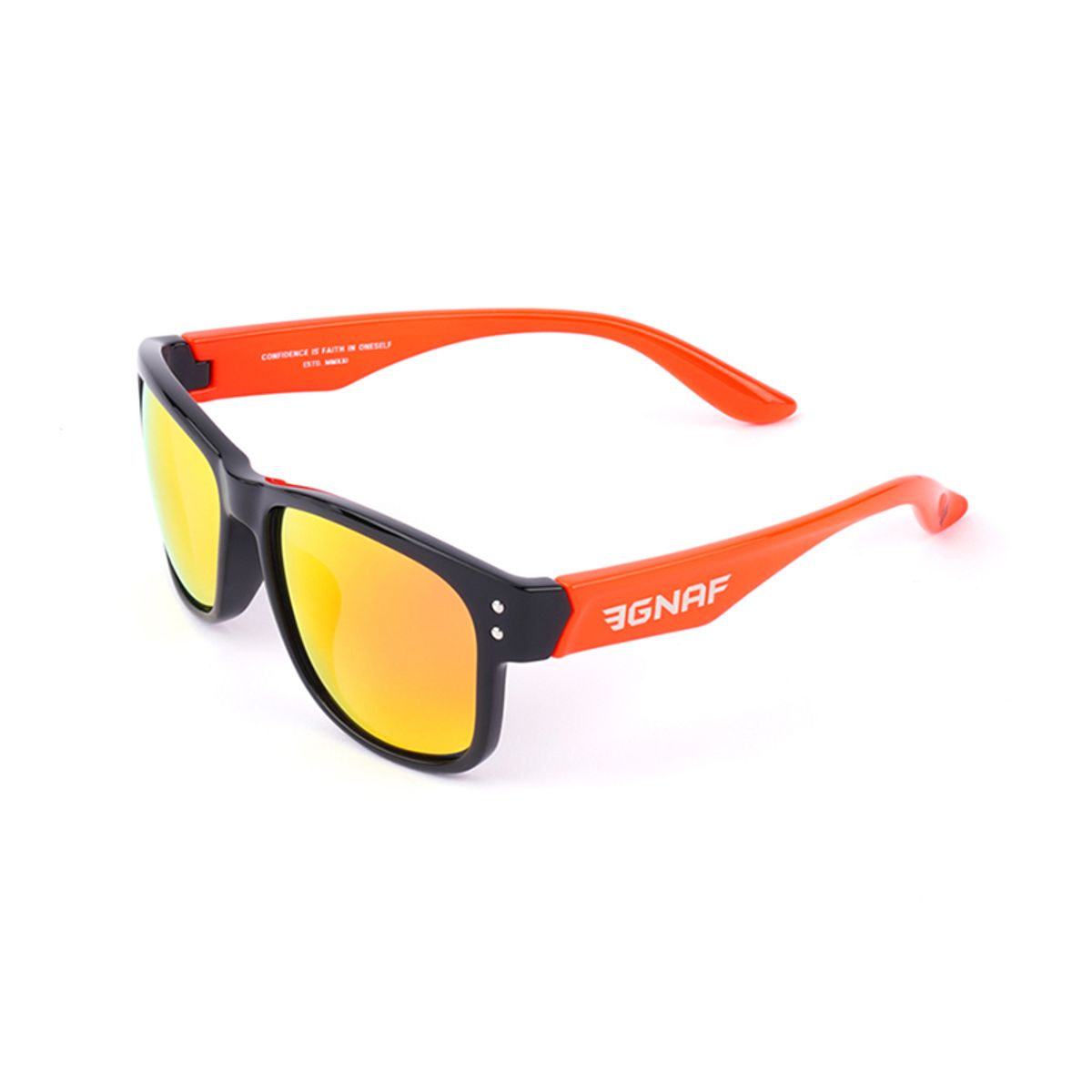 이그나프(EGNAF) 시그니처 로고 편광 선글라스 EFL-4001A 형광오렌지