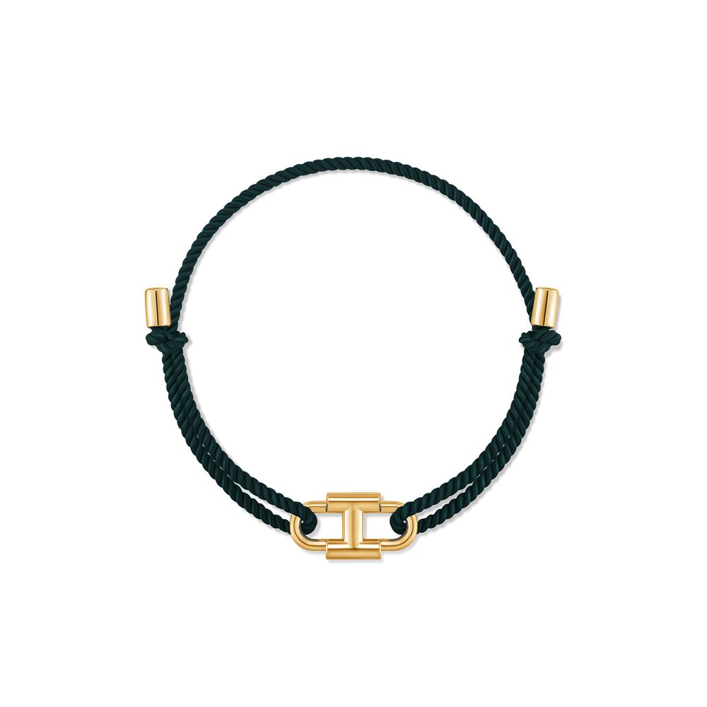 ◇HYERES LOR◇ Erite23 Silver(Y) Pave String Bracelet Beige MUSINSA | HYERES-LOR Erite Silver Emblem String Bracelet