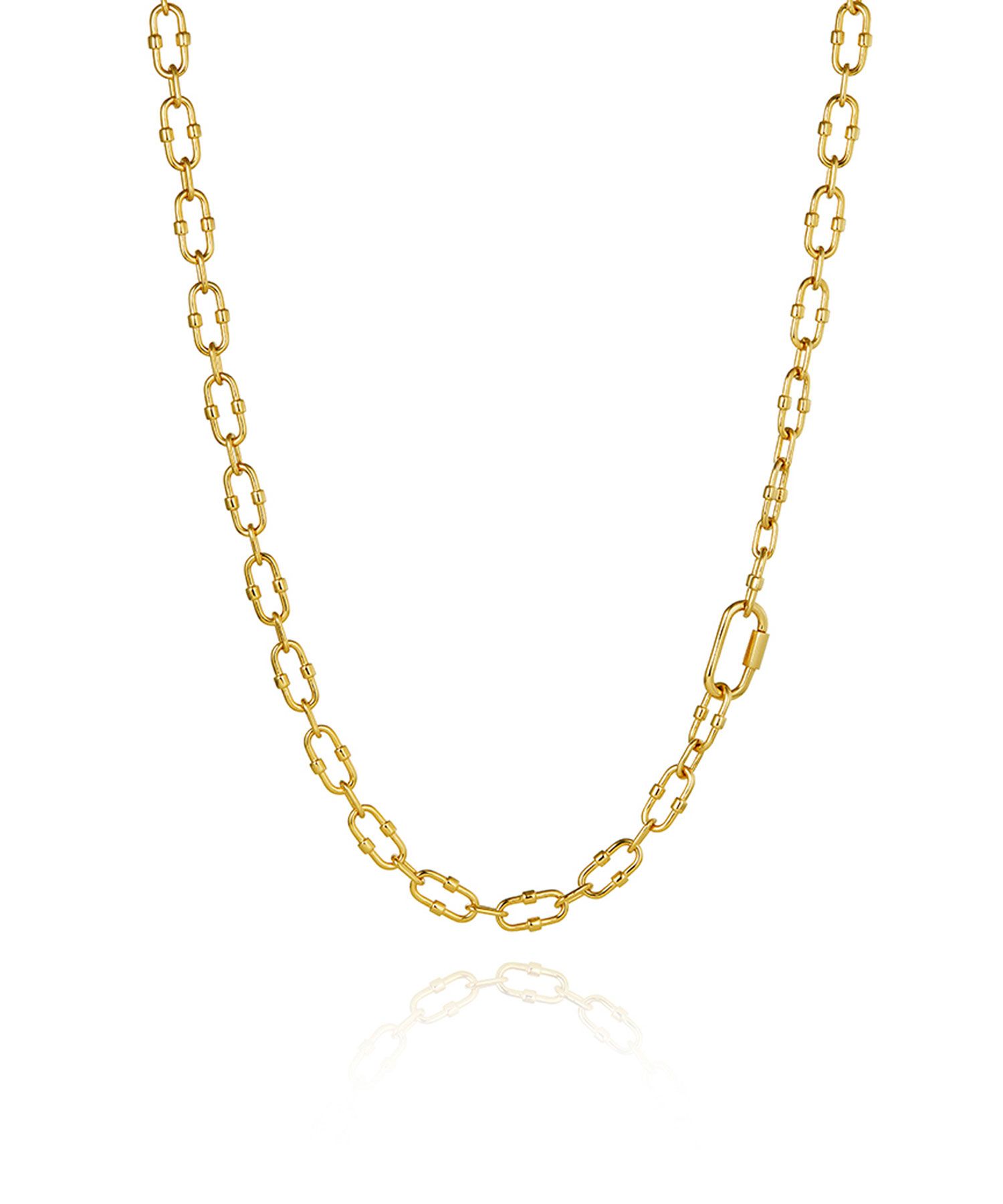 MUSINSA | HYERES-LOR H Edition Silver Shackle Screw Chain Necklace