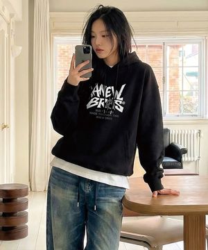 매니페스트 오버핏 후드티셔츠 5 Color [ANBI_9003]