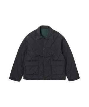 남여공용 퀼팅 플리스 리버서블 패딩 코치점퍼[BLACK](UZAUJ80_39)