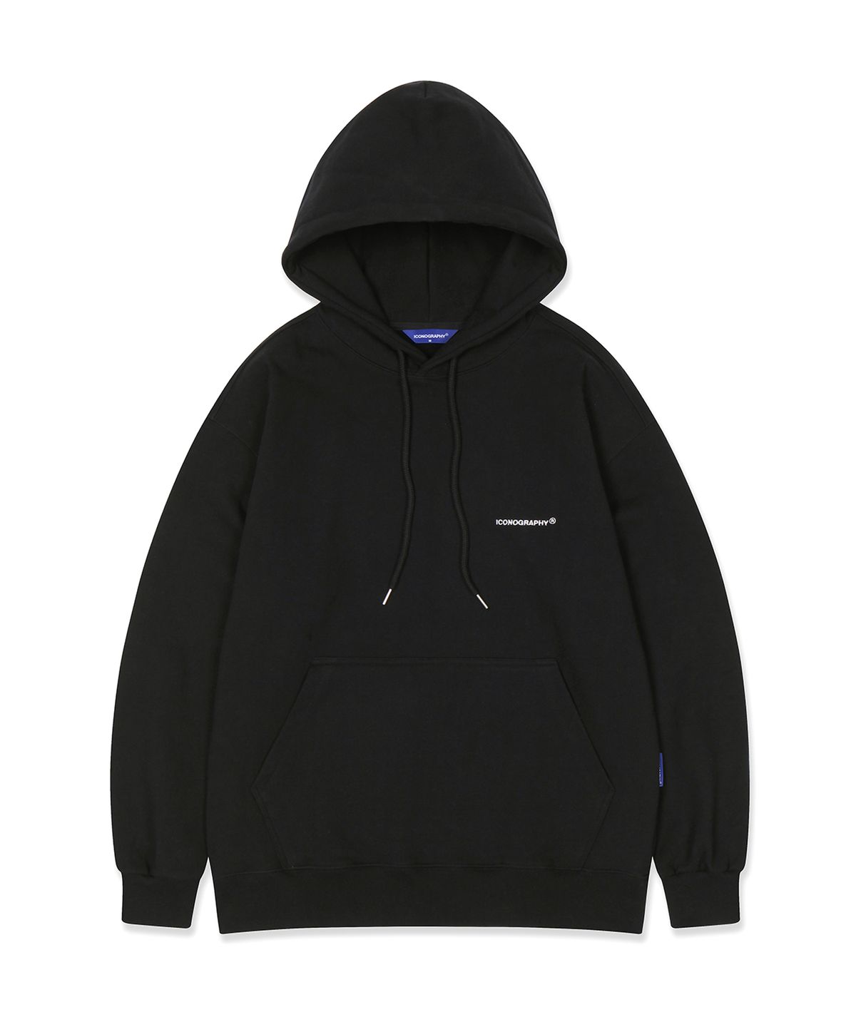 아이코노그라피(ICONOGRAPHY) OVERFIT_HOODIE BK