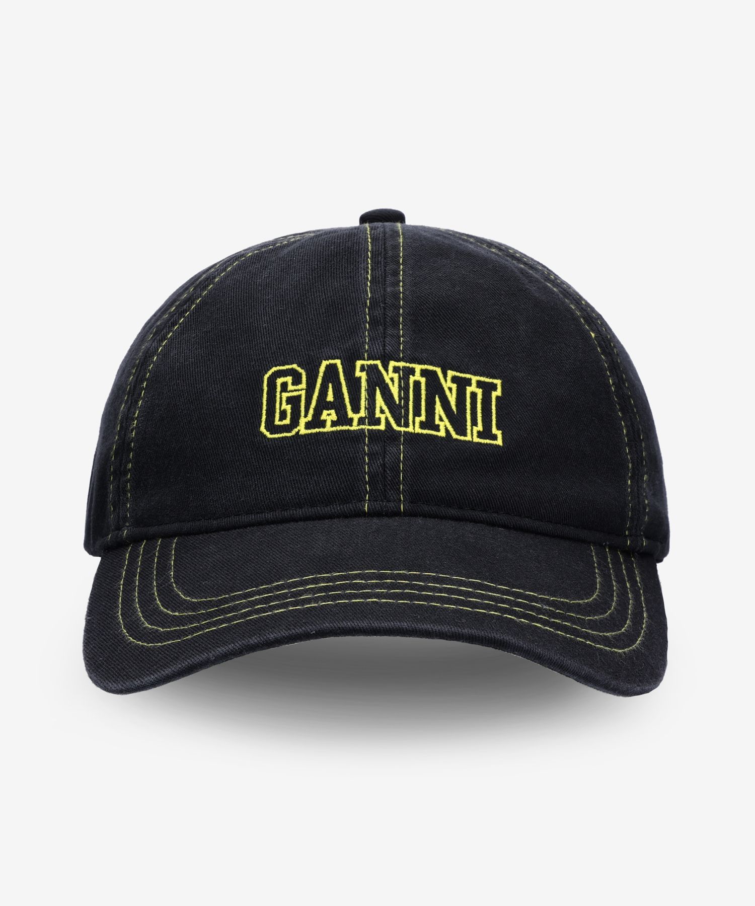 [GANNI]★ロゴ刺繍ボールキャップ A5267 099★関税込 Ganni Baseball Cap With Logo Embroidery Hat- New! | eBay