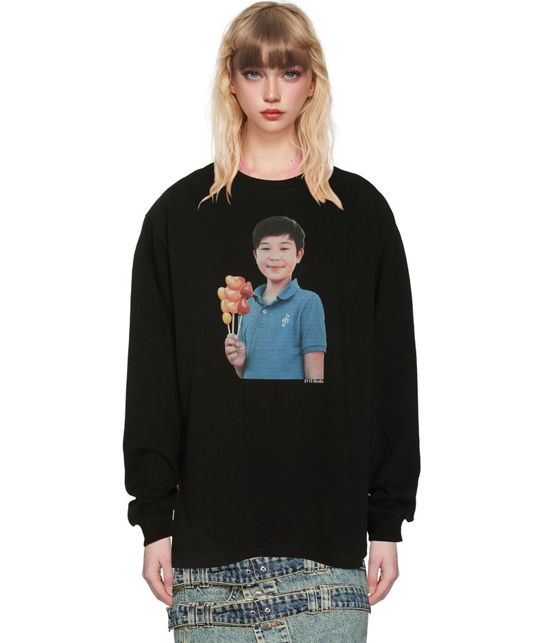 Ep.6 Long sleeve T-shirts Black top No.4 (Tanghulu boy)