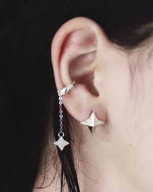 밤 물빛 별하 이어커프 01