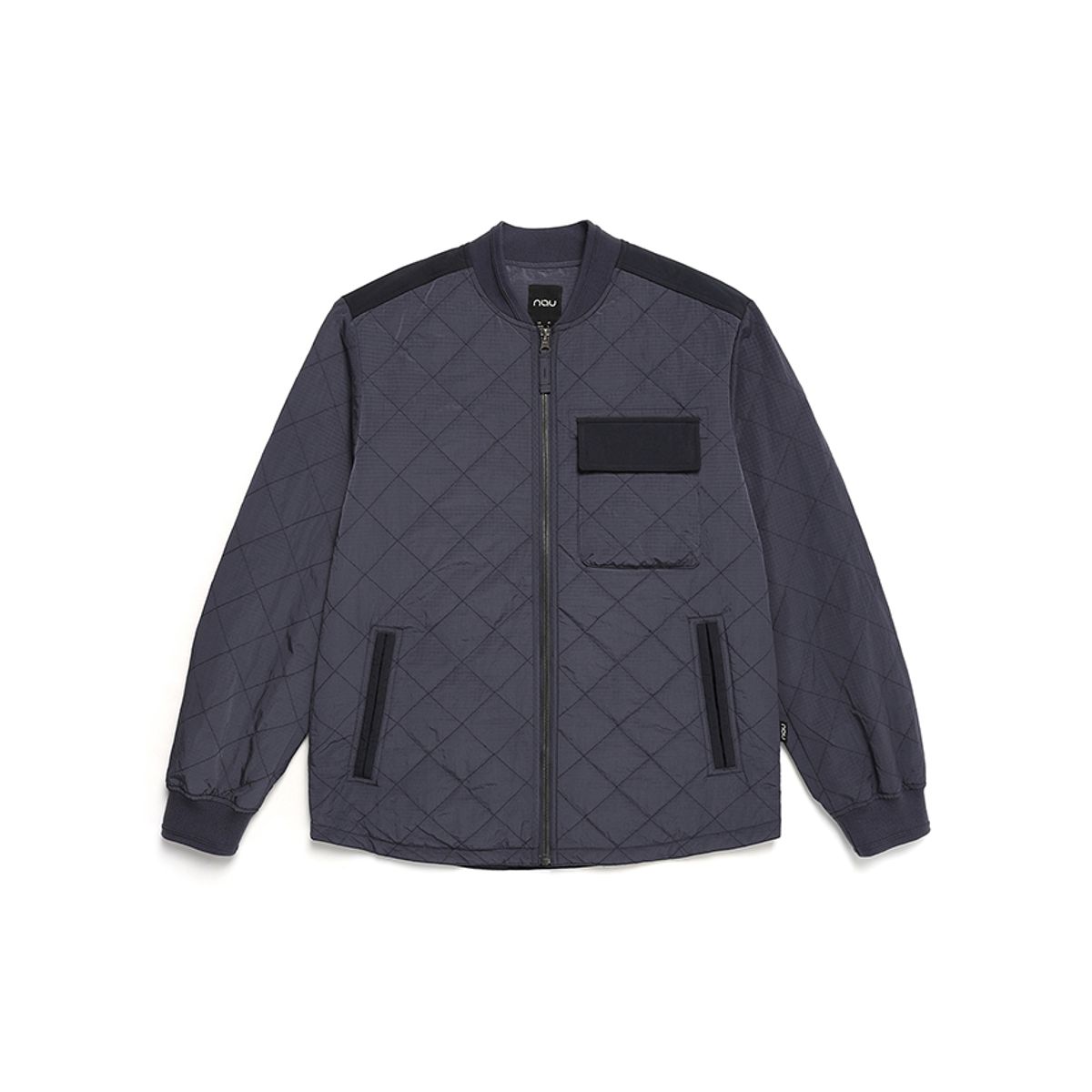 나우(nau) 립스탑 퀼팅 패딩 자켓 Navy