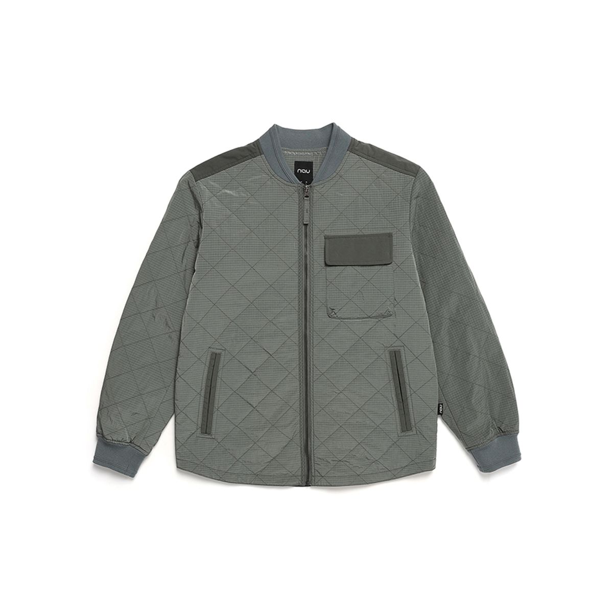 나우(nau) 립스탑 퀼팅 패딩 자켓 Dark Khaki