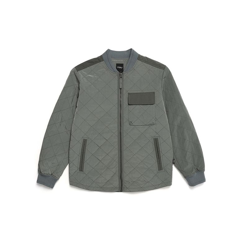 립스탑 퀼팅 패딩 자켓 Dark Khaki