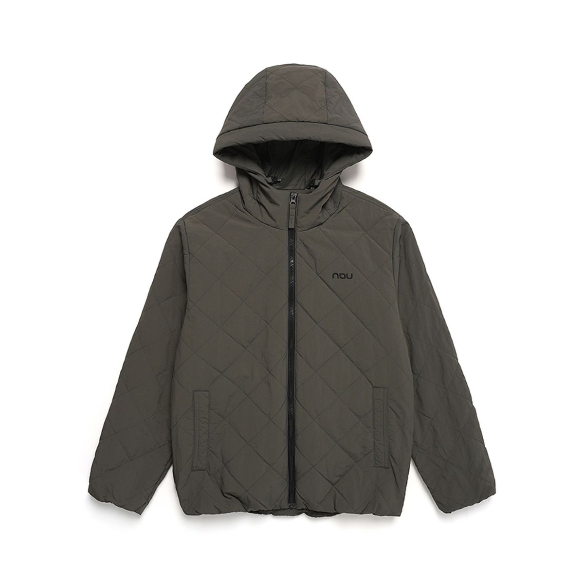 나우(nau) 코지 경량 패딩 후드 자켓 Dark Gray