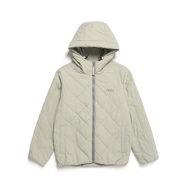 코지 경량 패딩 후드 자켓 Warm Gray