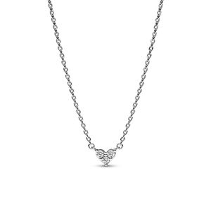 트리플 스톤 하트 콜리어 네크리스_393014C01