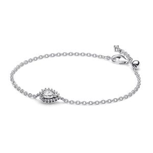 스파클링 페어 할로 체인 브레이슬릿_593001C01