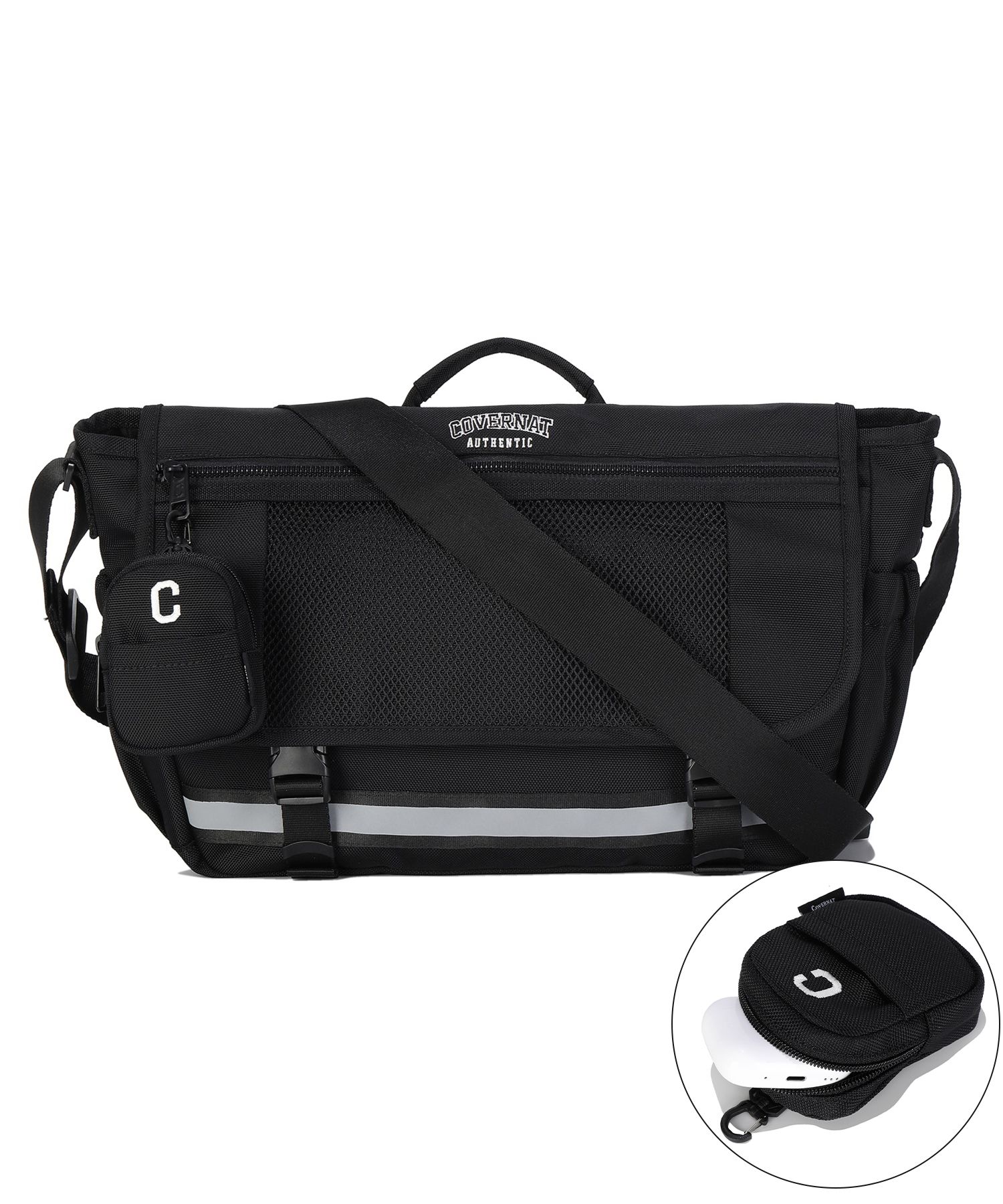 [COVERNAT]★EDU MESSENGER BAG MUSINSA | COVERNAT Edu messenger bag black