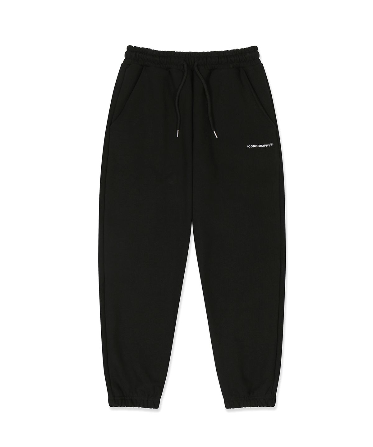 아이코노그라피(ICONOGRAPHY) OVERFIT_JOGGER PANTS BK
