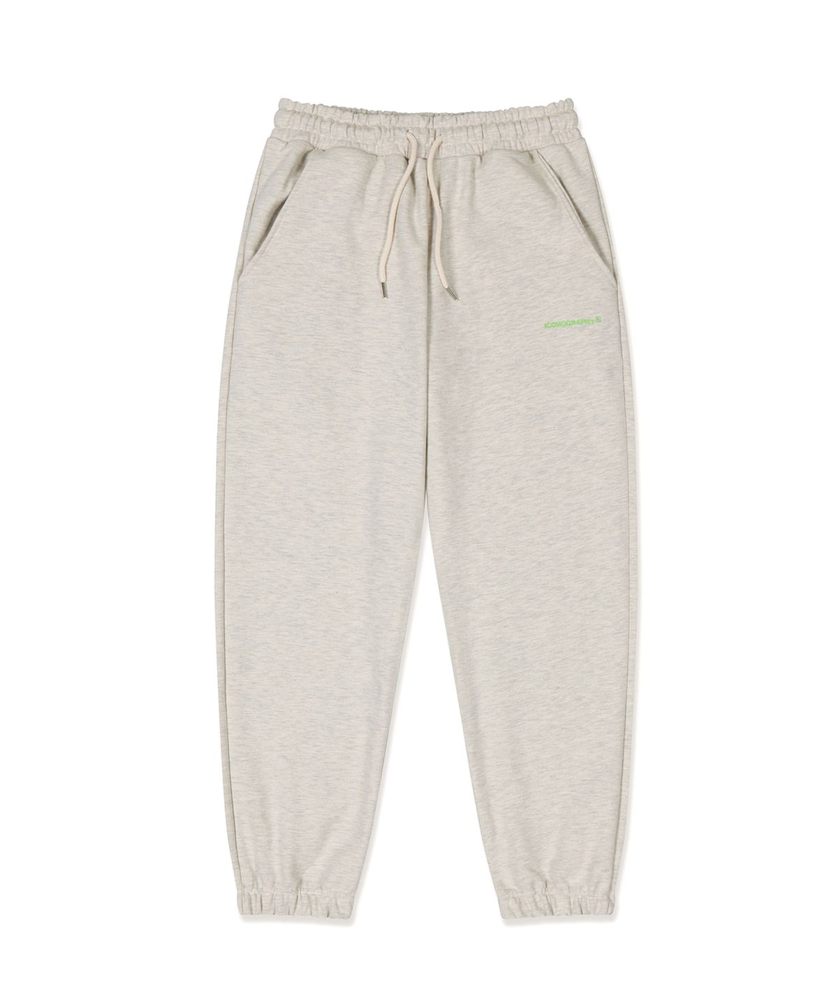 아이코노그라피(ICONOGRAPHY) OVERFIT_JOGGER PANTS OAT