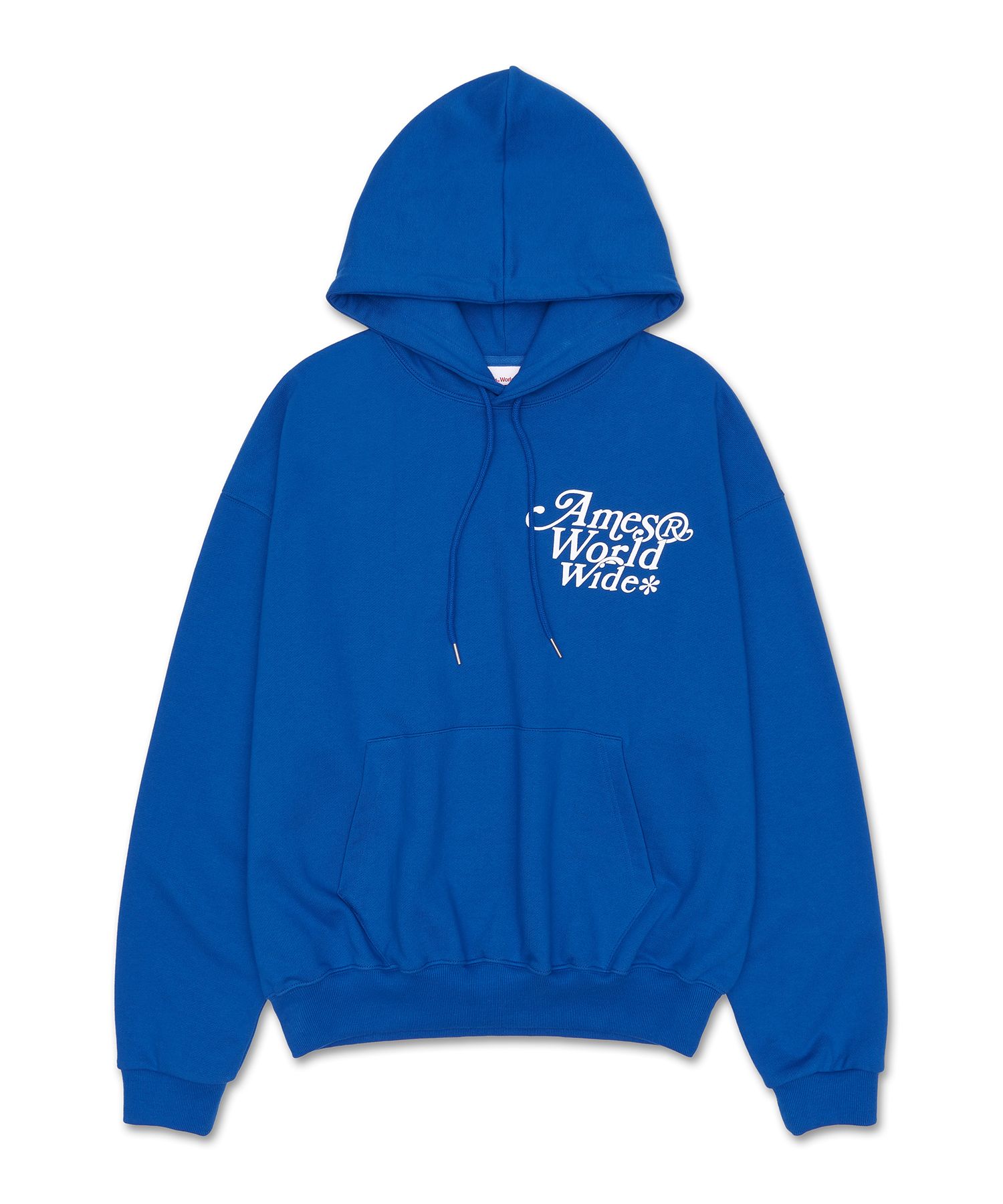 ★AMES-WORLDWIDE★SIGNATURE LOGO HOODIE BLUE★正規品/送料込 ☆AMES-WORLDWIDE☆SIGNATURE LOGO HOODIE BLUE☆正規品/送料込