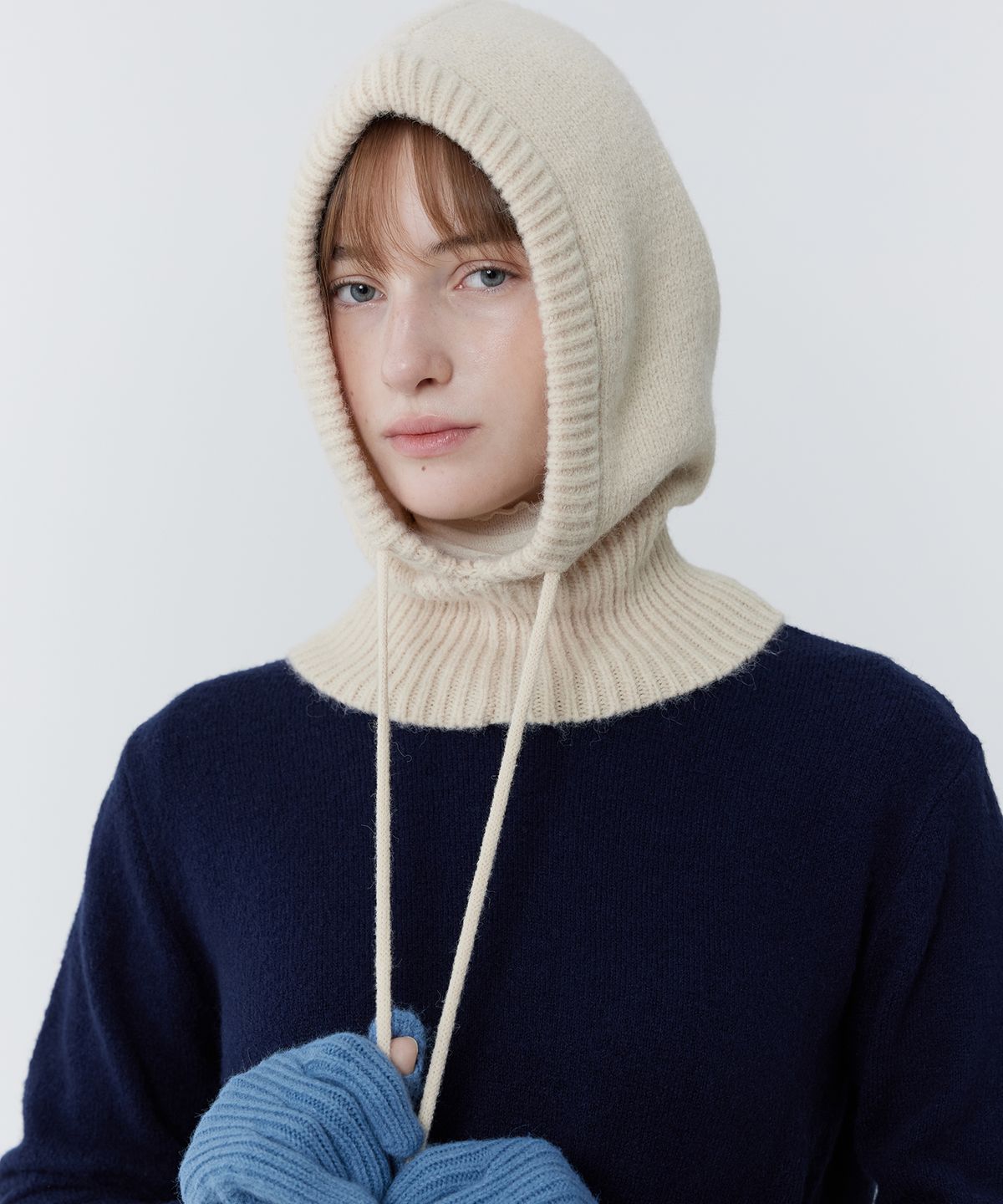 줄리아페페(JULIAPEPE) Classy String Baraclava (Cream)