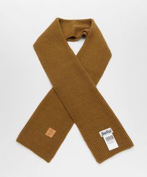 베이직 소프트 로고 머플러 카키