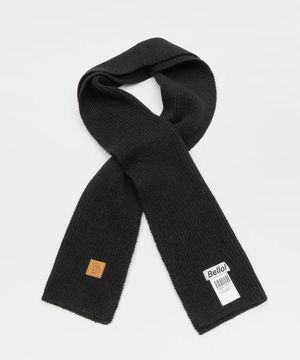 베이직 소프트 로고 머플러 블랙