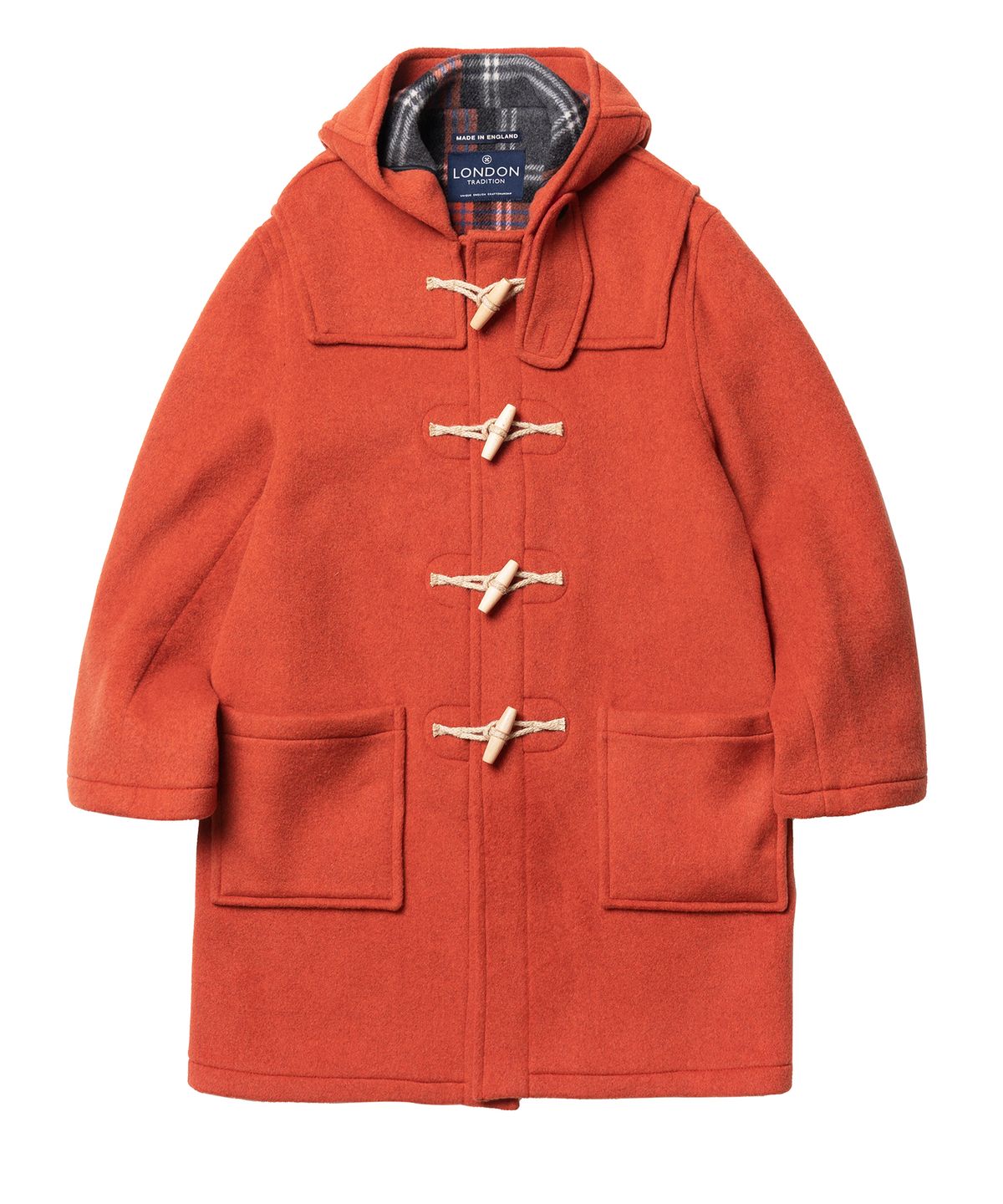 런던트레디션(LONDONTRADITION) Martin Mens Duffle Coat - Orange 224