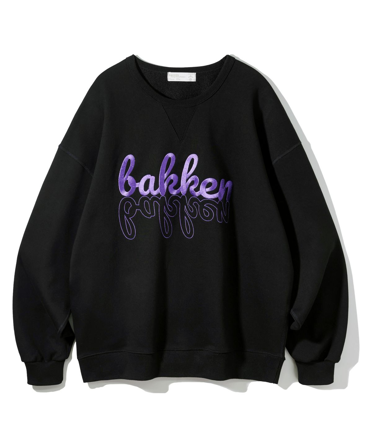 바켄(BAKKEN) Bakken 레터링 스웨트셔츠 BK5988_블랙