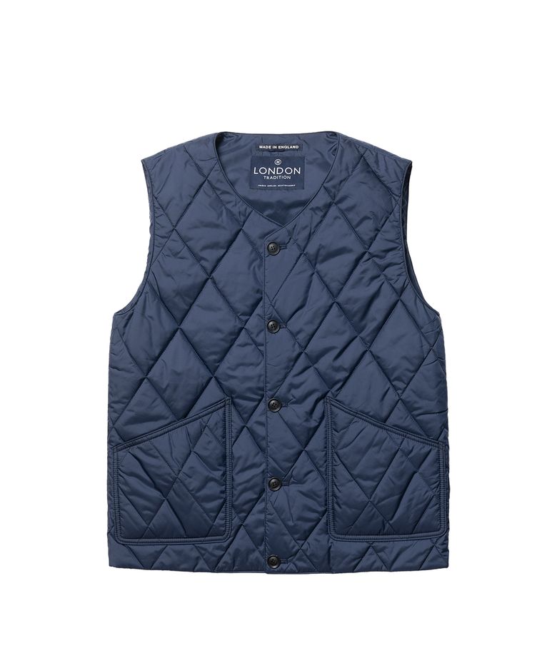 Quilted Vest - Harbour Blue 39 Diamond