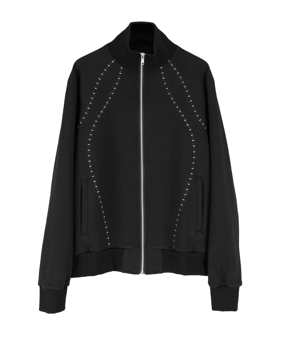 키아세(KIIACE) Embroidered Track Jacket - Black