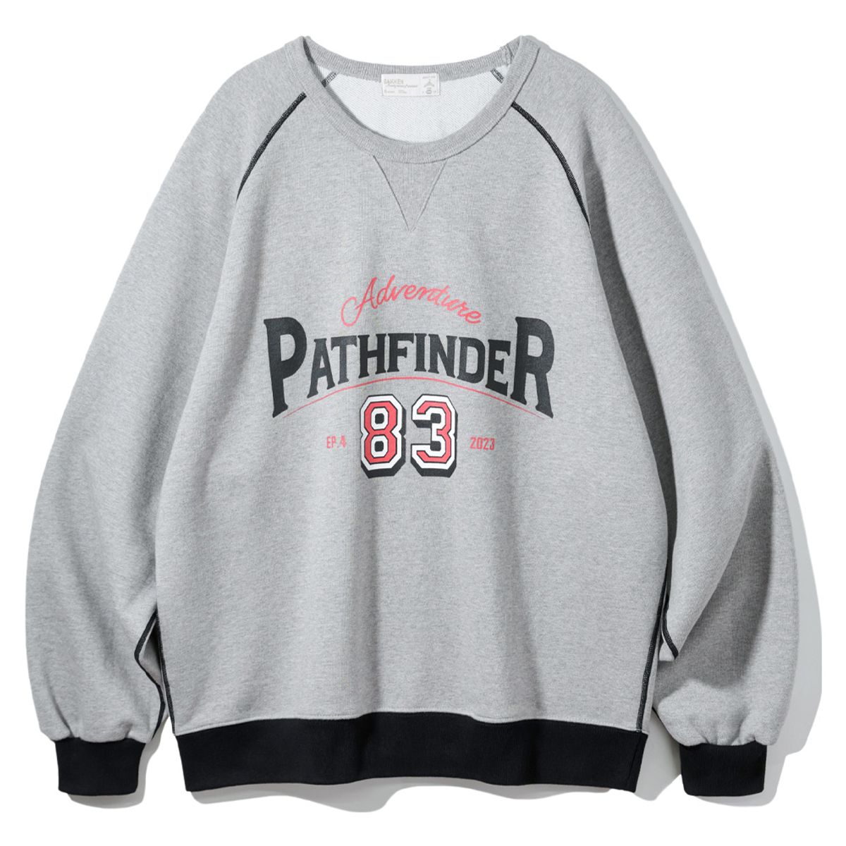 바켄(BAKKEN) Pathfinder 래글런 스웨트셔츠 BK5982_그레이