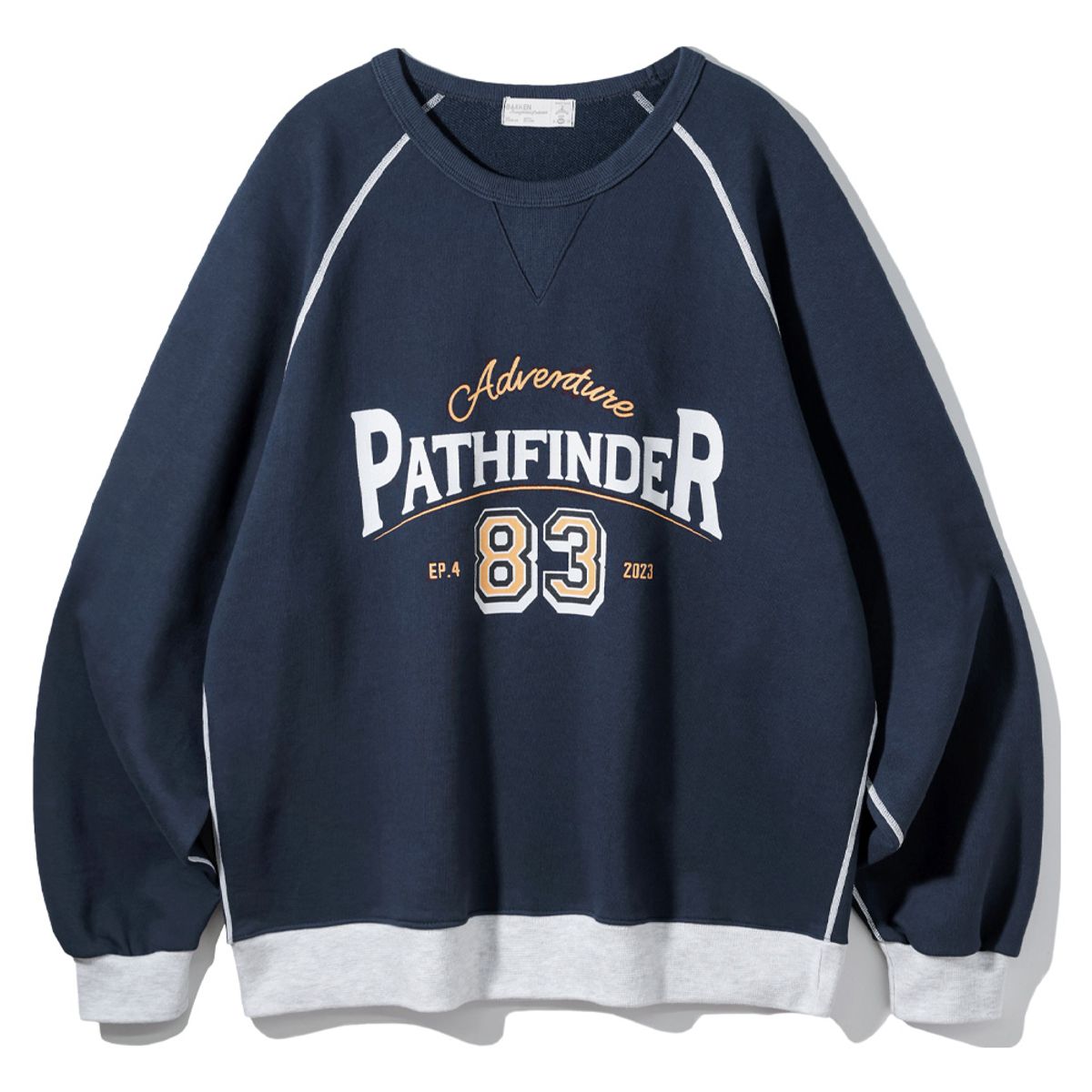바켄(BAKKEN) Pathfinder 래글런 스웨트셔츠 BK5982_네이비