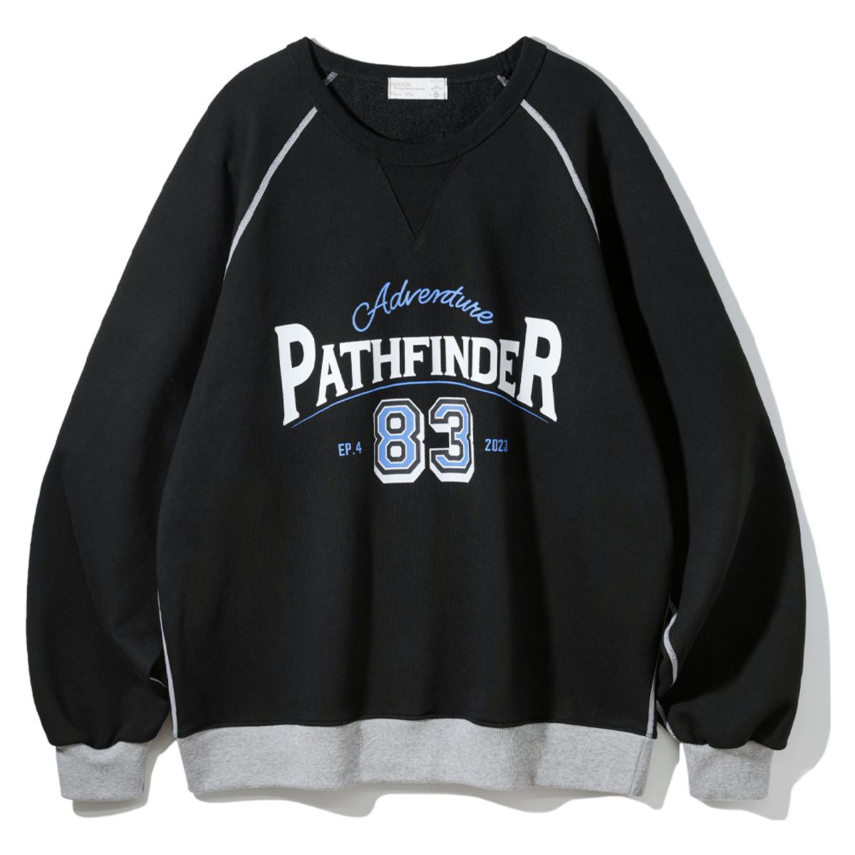 바켄(BAKKEN) Pathfinder 래글런 스웨트셔츠 BK5982_블랙