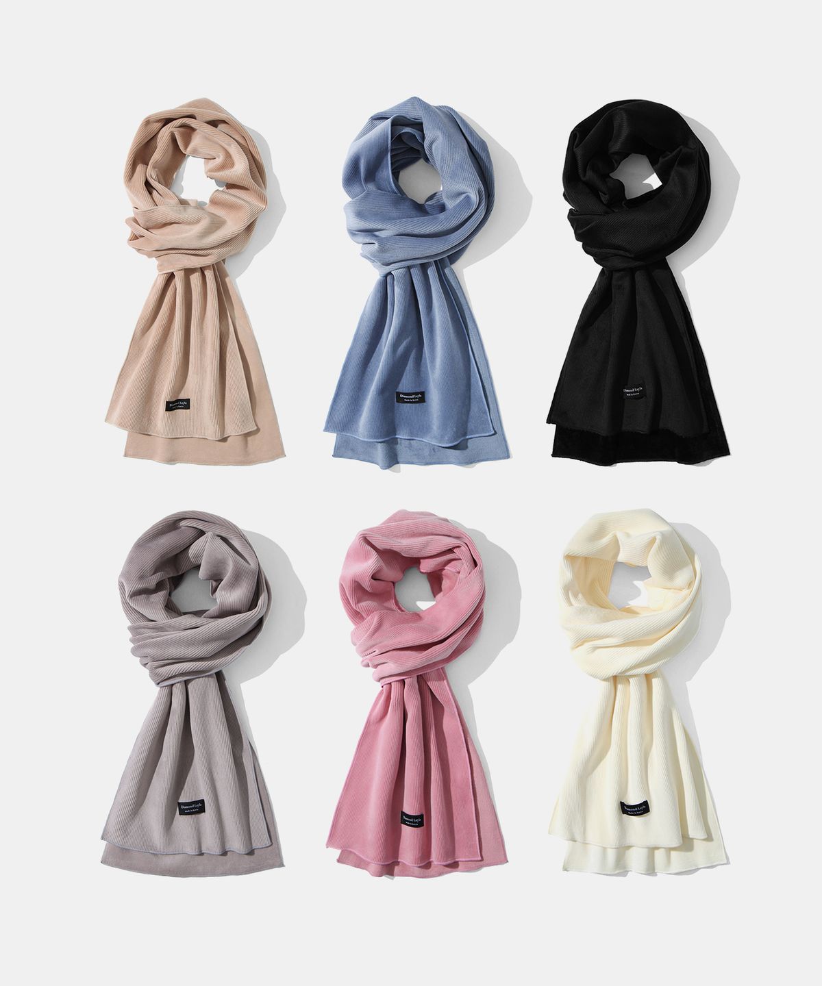 다이아몬드 레이라(DIAMOND LAYLA) [Reversible] Corduroy & Fleece Cozy Muffler M5 - 6color