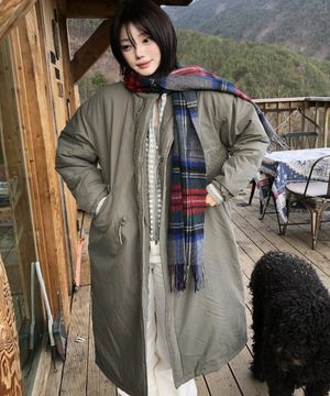 W/M-65 피쉬테일 야상 패딩 코트_3COLOR