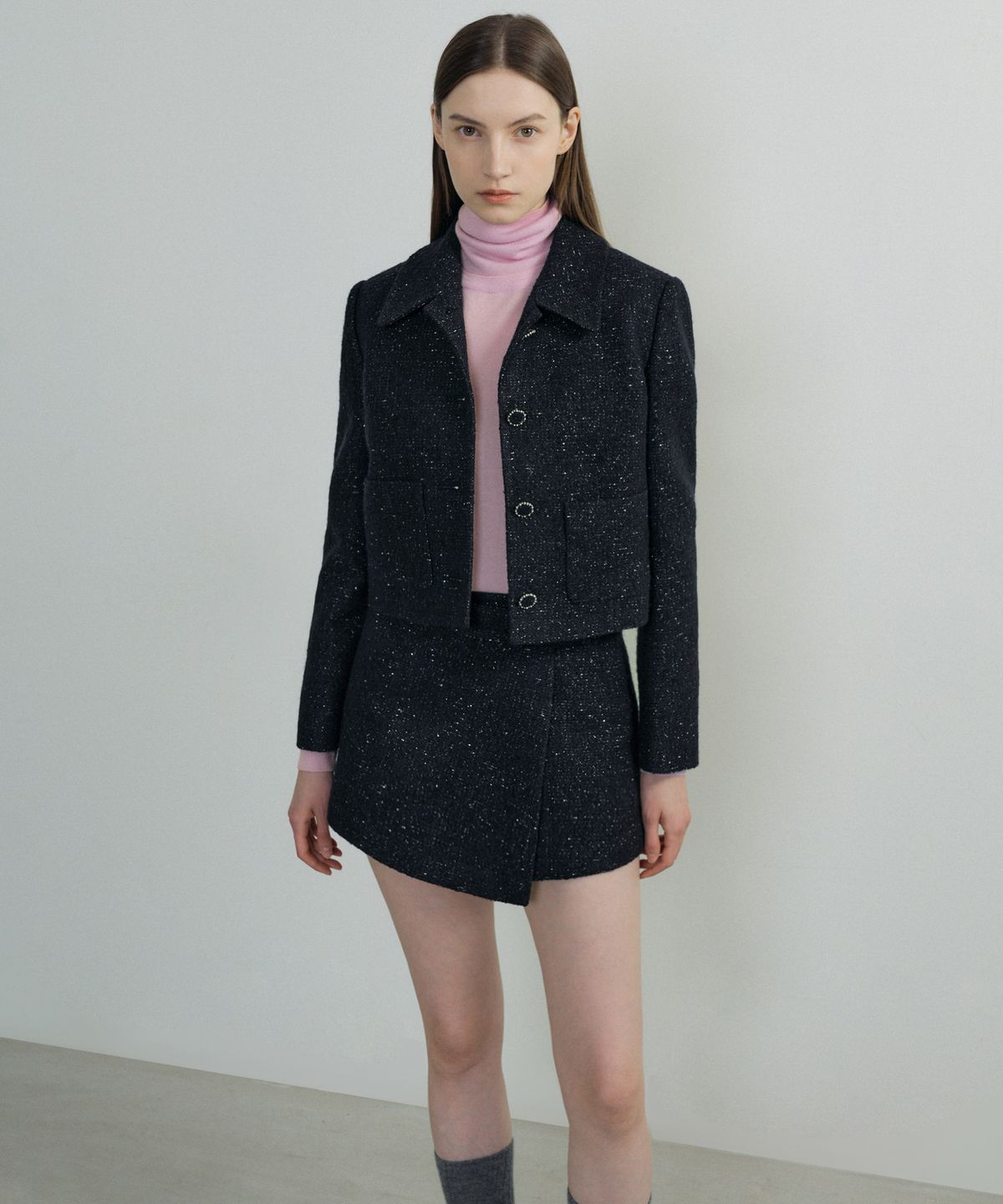 오떼뜨(OCTETTE) PEARL TWEED JK