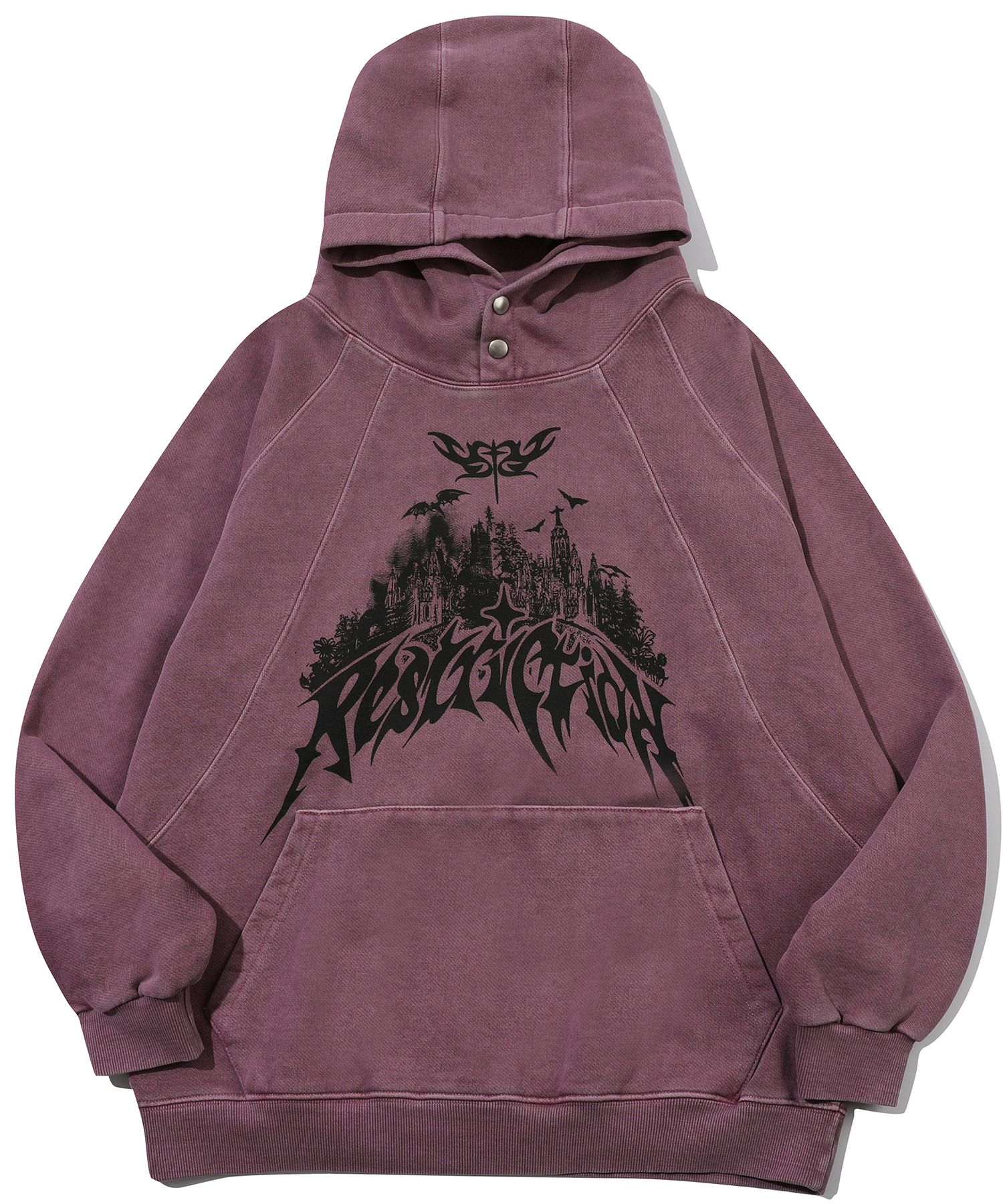 ★CPGN STUDIO★RESTRICTION PIGMENT SNAP HOODIE送料・関税込 MUSINSA | CPGN STUDIO Restriction Pigment Snap Hoodie Dusty Pink