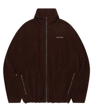데일리 플리스 집업 자켓 [브라운]