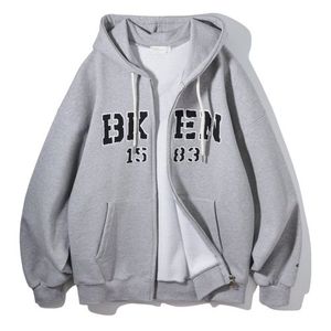 BKEN 1583 후드 집업 BK7990_그레이