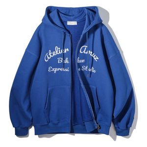 Atelier Amuz 후드 집업 BK7989_블루