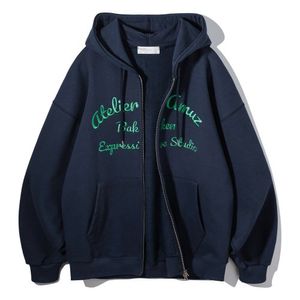 Atelier Amuz 후드 집업 BK7989_네이비