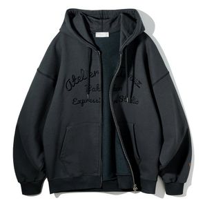 Atelier Amuz 후드 집업 BK7989_차콜