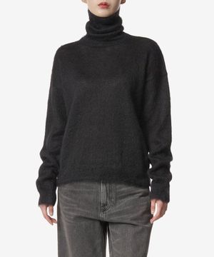 모헤어 스웨터 - 블랙 / 759720Y76IH1000