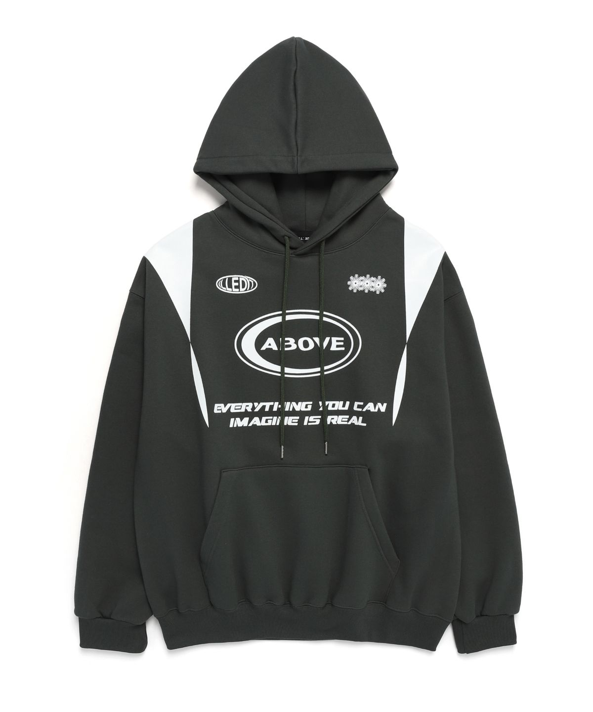 일레딧(ILLEDIT) ABOVE LOGO HOODIE WATERMELON