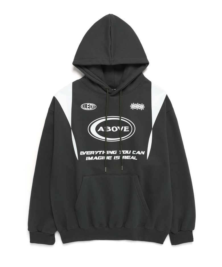 ABOVE LOGO HOODIE WATERMELON