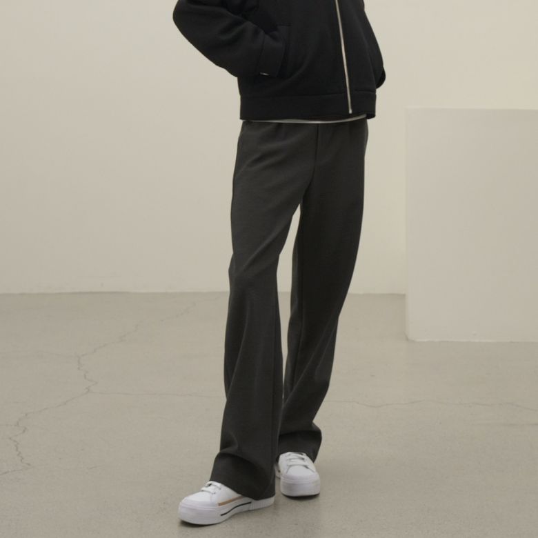 (기모) Semi Wide Pants _Grey