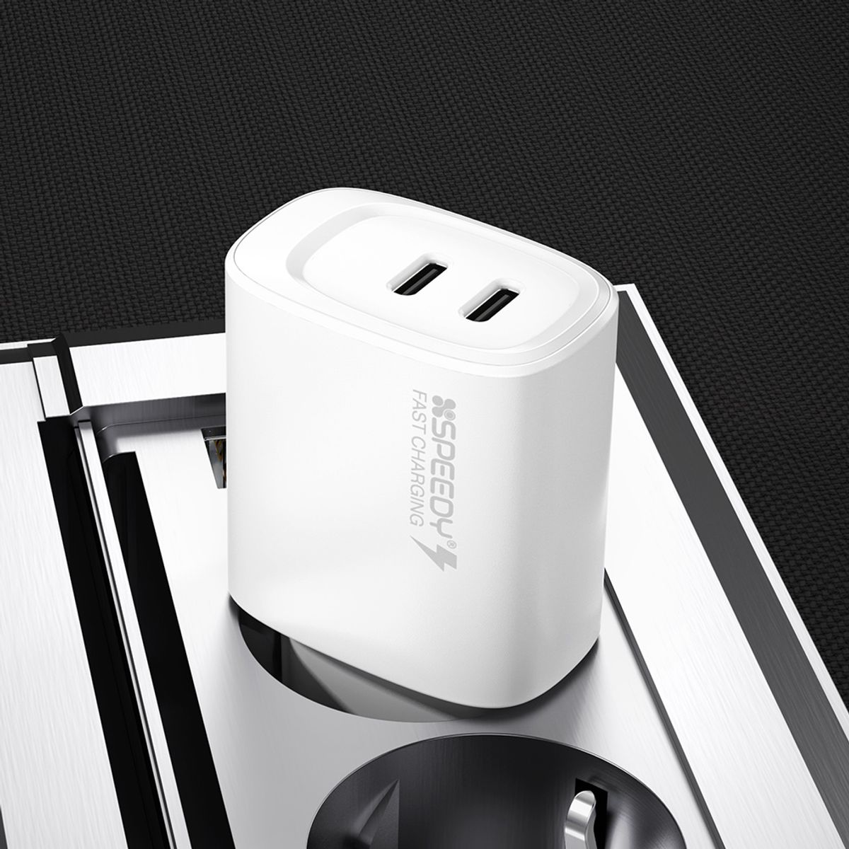 스피디(SPEEDY) GaN PD 20w 2포트 고속 분리형 충전기