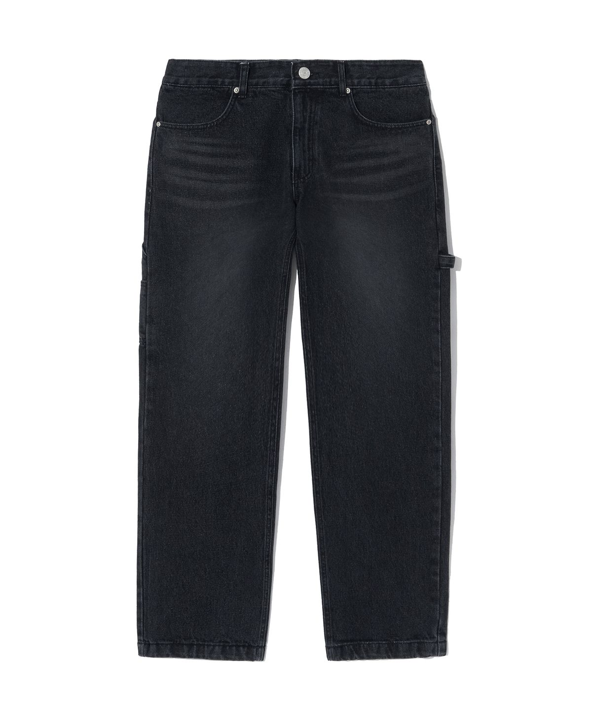 그루브라임(GROOVE RHYME) CARPENTER DENIM PANTS (BLACK) [LRRSDDS109M]